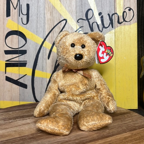 Ty Vintage Beanie Baby Cashew Bear 2000 - Picture 1 of 8